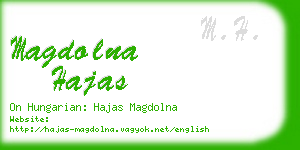 magdolna hajas business card